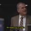 Leo McGarry, a character in The West Wing, asking 'We missed it by 137 miles?' and looking angry
