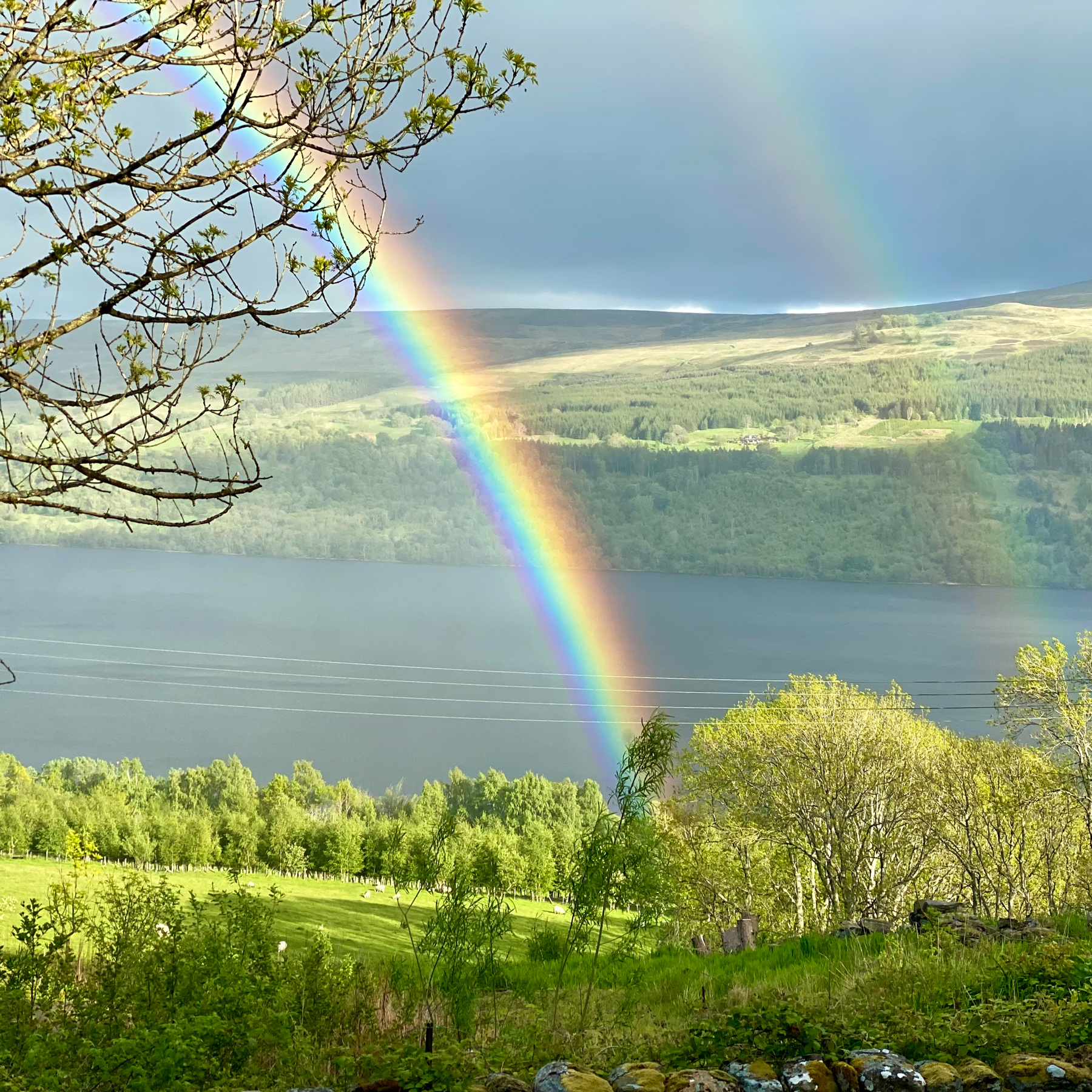 A double rainbow over Loch Tay